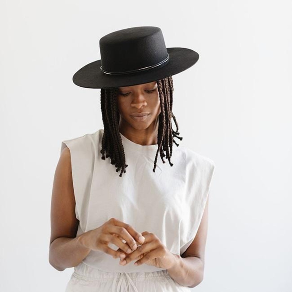 Brand New Gigi Pip Dahlia Boater hat.